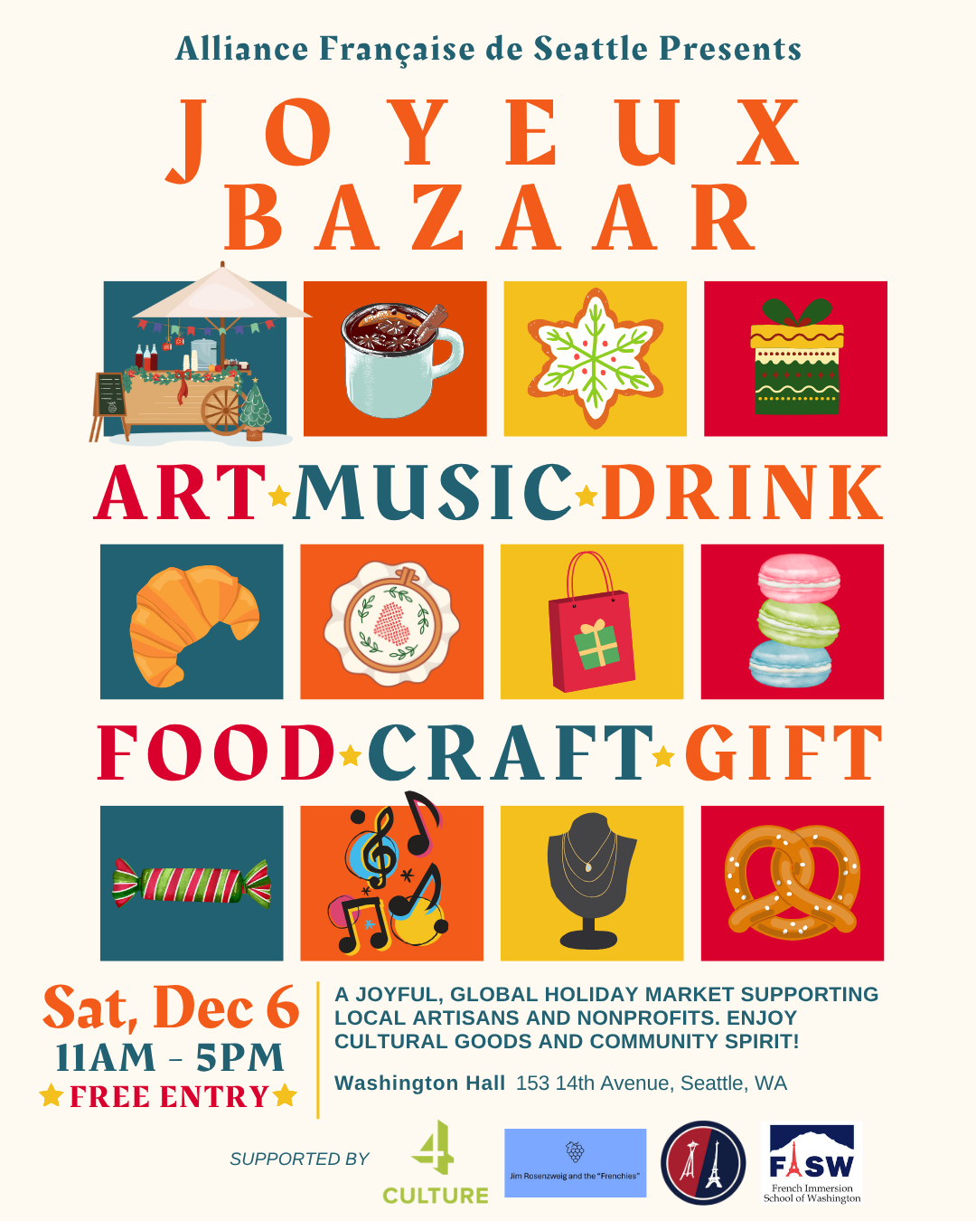 "Joyeux Bazaar" Holiday Market | Dec 6