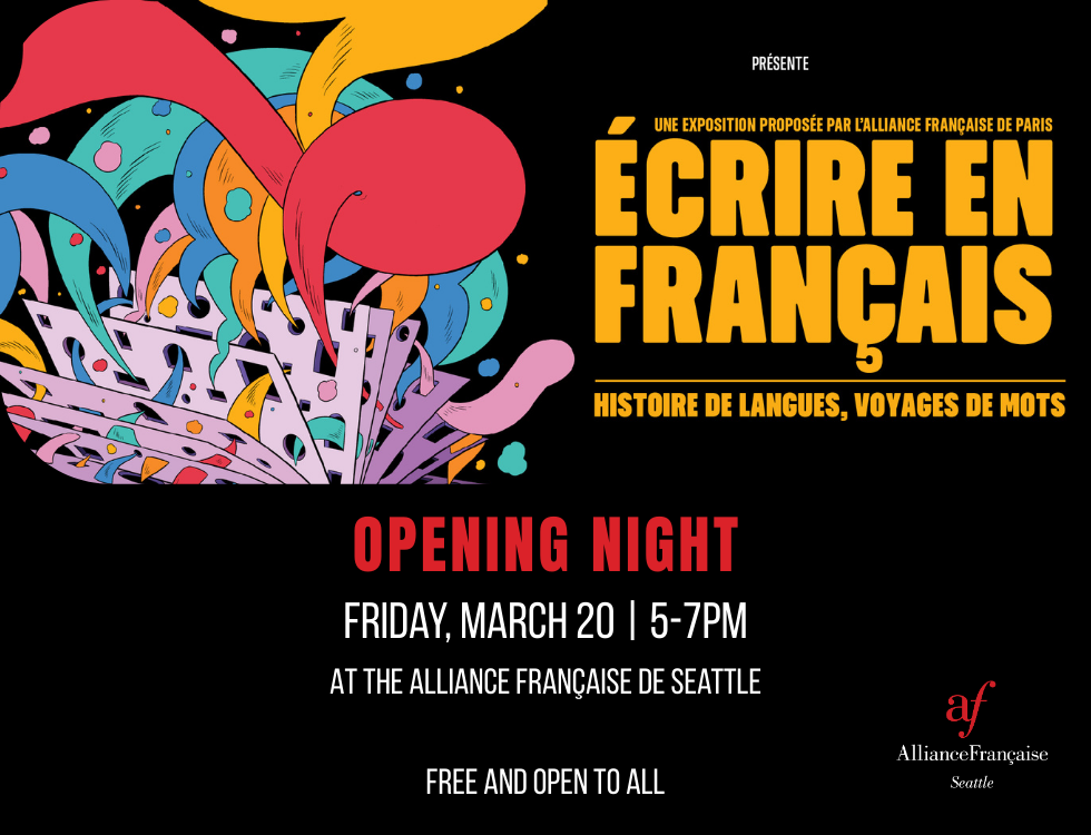 Opening Night "Écrire en Français" Exhibition