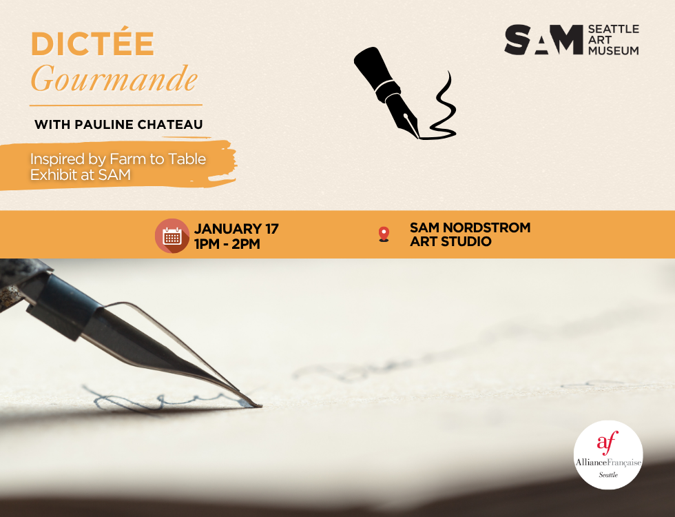 Dictée Gourmande at SAM | Jan 17